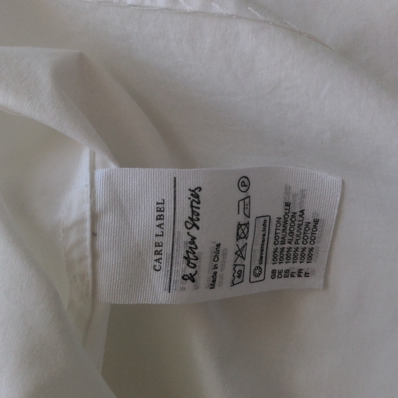 And Other Stories Poplin Collarless Shirt - Picture 8 of 9